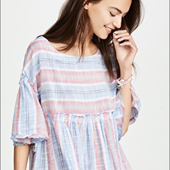 Free People Summer Nights dress in Blue Lagoon - Picture 3 of 6